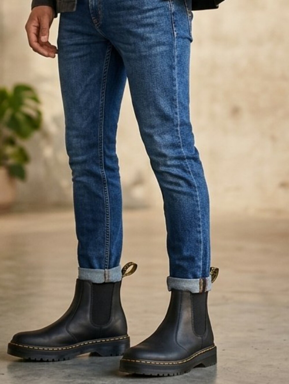 Dr. Martens Chelsea Boots Embury  Black Leather Pull On Casual Mens 10 Womens 11